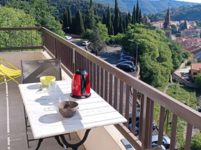 Studio Confortable avec Balcon, Clim, Wi-Fi, Proche Thermes et Centre-ville, Animaux Bienvenus - FR-1-703-118